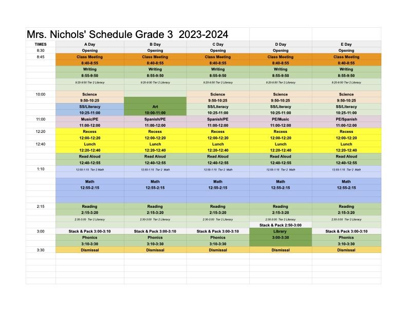 23-24 schedule